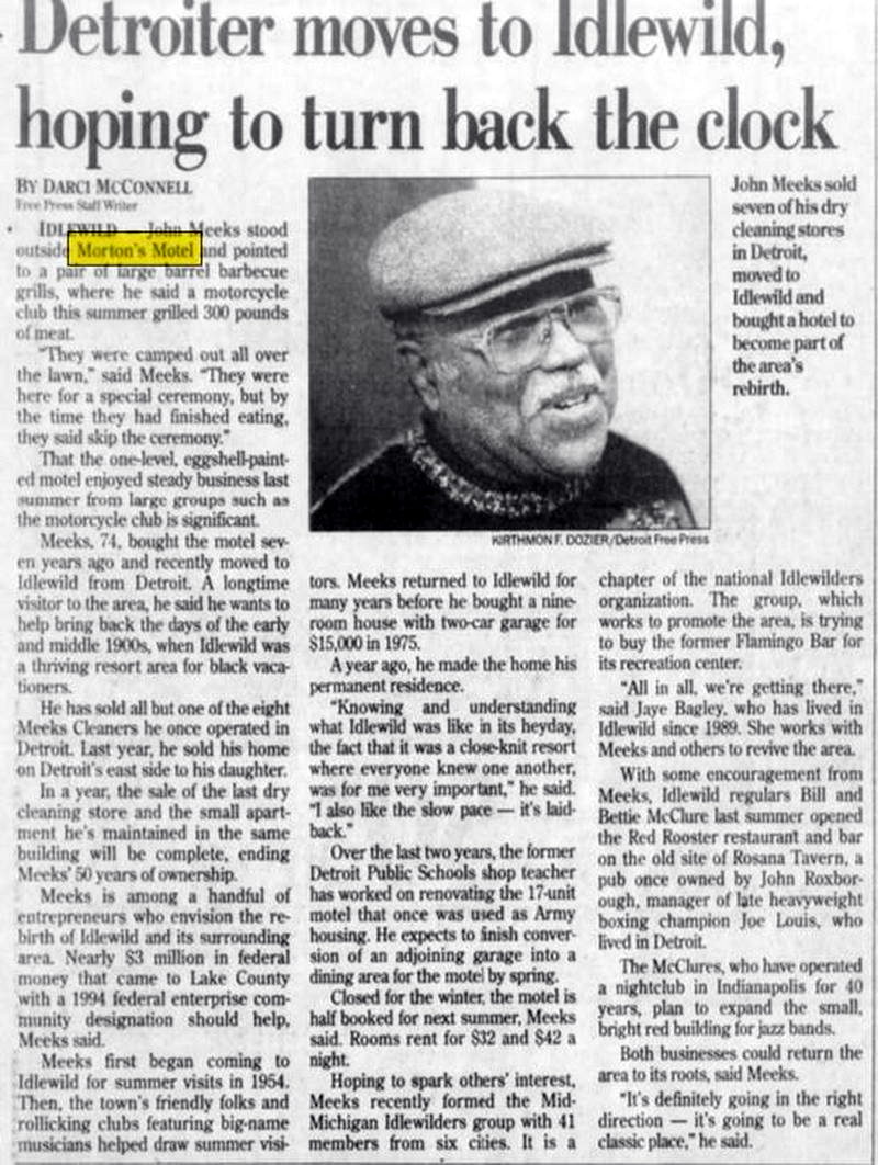 Mortons Motel - Dec 1996 Article